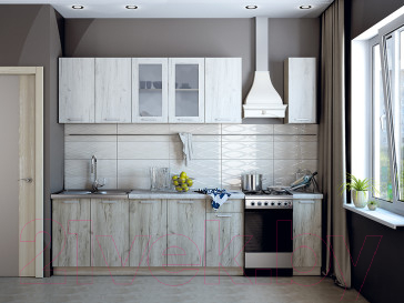 Шкаф под вытяжку Интерлиния Мила Лайт ВШГ50-360