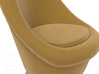 Кресло мягкое Лига Диванов 113401 (микровельвет желтый)