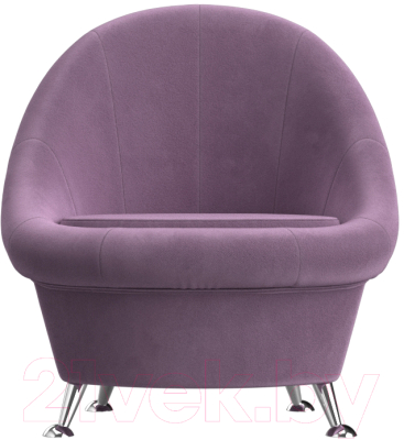 Кресло мягкое Лига Диванов 113403 (микровельвет сиреневый)