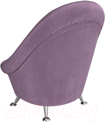 Кресло мягкое Лига Диванов 113403 (микровельвет сиреневый)