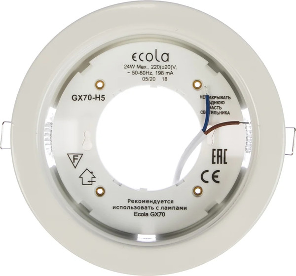 Точечный светильник Ecola FW70H5ECB