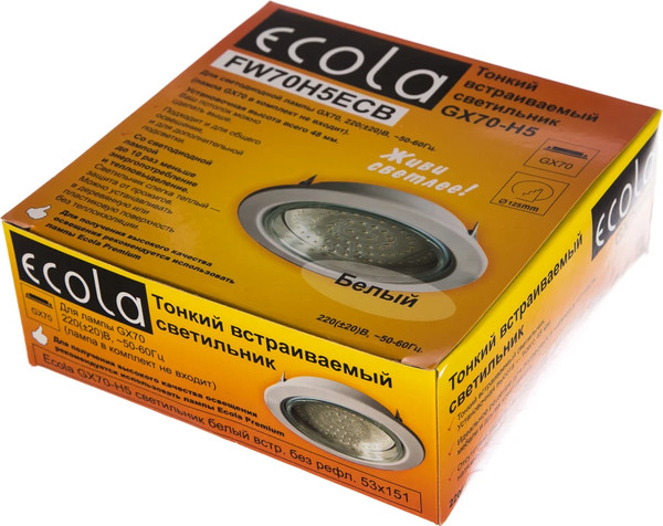 Точечный светильник Ecola FW70H5ECB