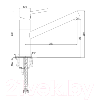 Смеситель Iddis Velikan VL5WBSGi05