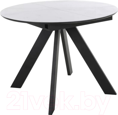 Обеденный стол Stolline Бонжур (белый мрамор/черный) - фото