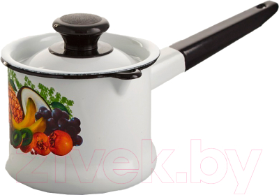 Ковш КМЗ Эквадор 90204-072/4 (белый, с крышкой) - фото