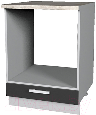 Шкаф под духовку Интерлиния Мила Лайт НШ60д (антрацит) - фото