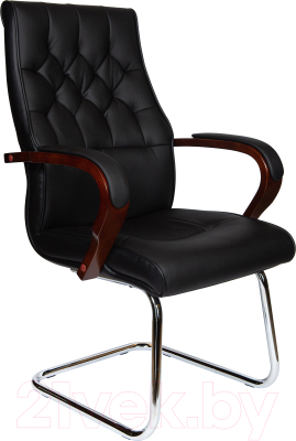 Кресло офисное Norden Боттичелли CF / P2338B-L02 (черная кожа) - фото