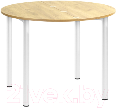 Обеденный стол Millwood Далис 2 (дуб золотой Craft/металл белый)