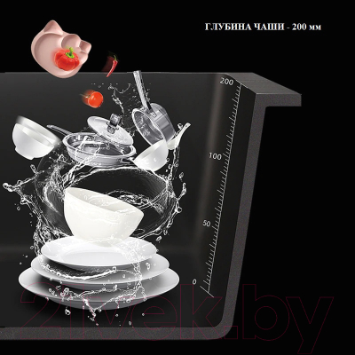 Мойка кухонная Avina Futur FK 4548 B Eco Embossing