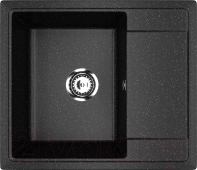 Мойка кухонная Practik PR-M 575-004 (черный оникс) - фото