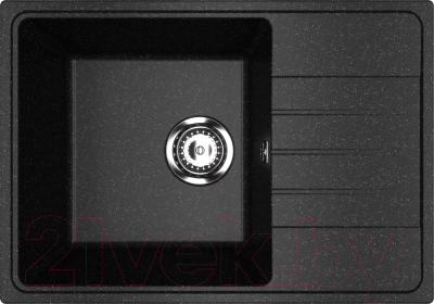 Мойка кухонная Practik PR-M 600-004 (черный оникс) - фото