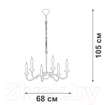 Люстра Vitaluce V3987-1/6 