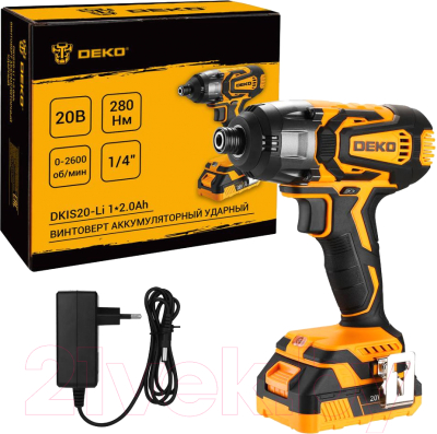 Аккумуляторный шуруповерт Deko DKIS20-Li / 063-4391