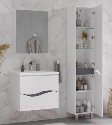 Тумба с умывальником Volna Grey 70.2Y Маринда 70