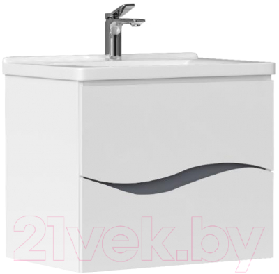 Тумба с умывальником Volna Grey 80.2Y Маринда 80 (подвесная) - фото