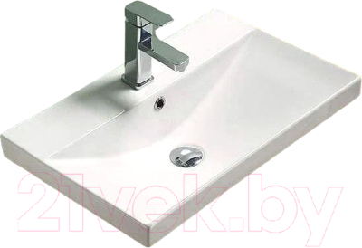 Тумба с умывальником Volna Conty 80.2D.1Y Lake 80 (напольная)