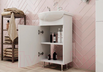 Тумба под умывальник Volna Adel 45.1D Азов (напольная)