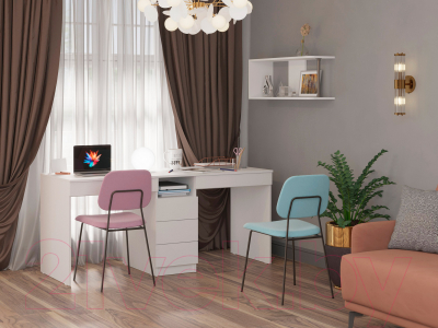 Письменный стол Премиум Твист (белый)