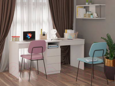 Письменный стол Премиум Твист (белый)