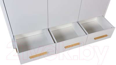 Шкаф Polini Kids Simple трехсекционный 3415 / 0002725.31