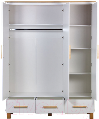 Шкаф Polini Kids Simple трехсекционный 3415 / 0002725.31