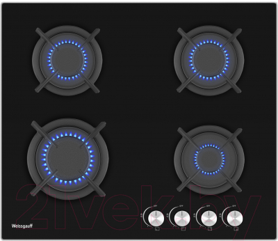 Газовая варочная панель Weissgauff HG 640 BG - фото