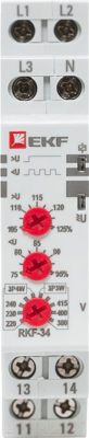 Реле контроля фаз EKF Rkf-34