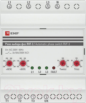 Реле контроля фаз EKF PROxima RVF-3