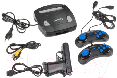 Игровая приставка Dendy Racer 300 игр + световой пистолет