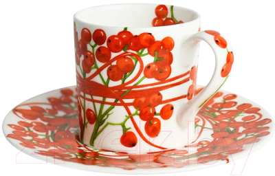 Чашка с блюдцем Taitu Fil Rouge Bacche 5-291 - фото