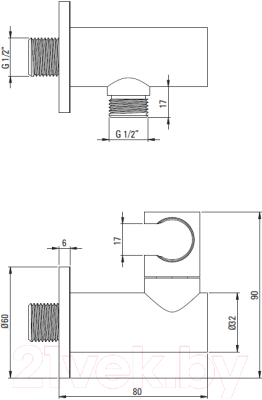 Душевая система со смесителем Deante DEANTE_036W