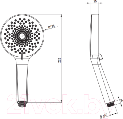 Душевая система со смесителем Deante DEANTE_036W