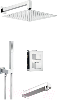 Душевая система со смесителем Deante Thermo-1T - фото