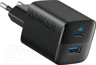 Адаптер питания сетевой Anker 323 USB-C/USB-A 33W A2331 / ANK-A2331G11-BK - фото
