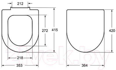 Сиденье для унитаза Roca Meridian ZRU9307606