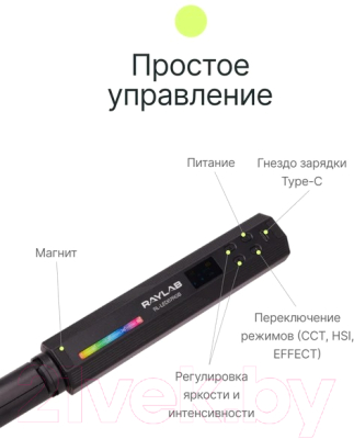Осветитель студийный RayLab RL-LED07RGB 