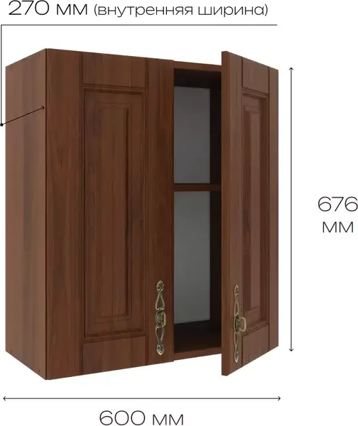 Шкаф навесной для кухни Stolline Ш60 / СТЛ.375.02