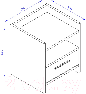 Прикроватная тумба Stolline Карло 1 ящик / 514.01