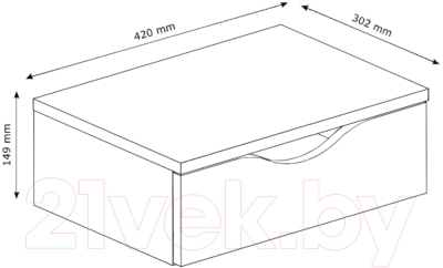 Прикроватная тумба Stolline Луки 1 ящик / 508.03
