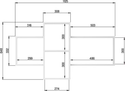 Полка Stolline Алекс / 513.03