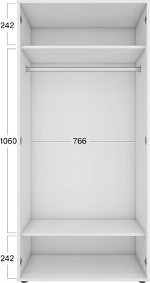 Шкаф Stolline Алекс 2-х дверный / 513.20