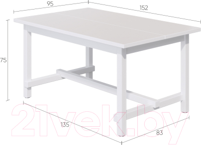 Обеденный стол Лузалес Толысь 152-223x95