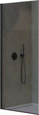 Душевая стенка Cezares LIBERTA-L-1-TB-110-GR-NERO - фото