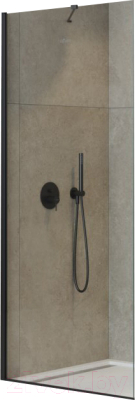 Душевая стенка Cezares LIBERTA-L-1-TB-115-C-NERO - фото