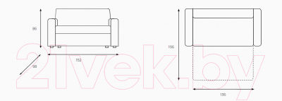 Диван Stolline Бали 2