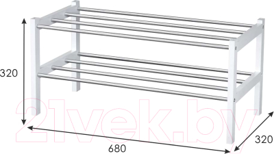 Полка для обуви Мебелик Атлас