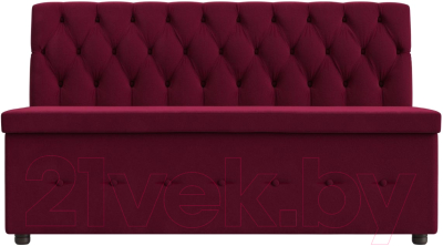 Скамья кухонная мягкая Лига Диванов Вента / 113266 (микровельвет бордовый)
