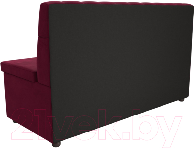 Скамья кухонная мягкая Лига Диванов Вента / 113266 (микровельвет бордовый)
