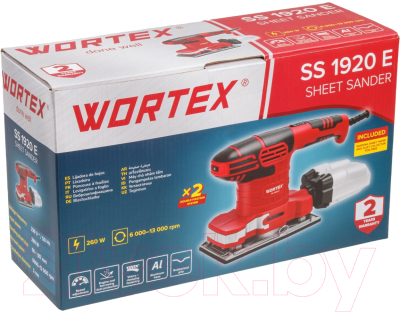 Вибрационная шлифовальная машина Wortex SS 1920 E (1334425)