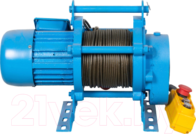 Лебедка электрическая TOR ЛЭК-300 E21 380В с канатом 30м / 1036295 - фото
